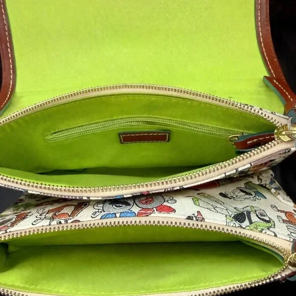 Dooney & Bourke Disney Toy Story 4 Crossbody Bag Woody Buzz Fold Over Wallet - Picture 8 of 16
